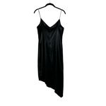 Rampage  Satin Slip Dress Vintage 90s Beaded Asymmetric Fairy WhimsyGoth Size M Photo 9