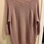 Sonoma Size XL Oversized Acrylic Blend Dusty Pink Silver Sparkle Thread Sweater Photo 4