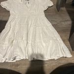 ZARA dress mini boho embroidered openwork lace eyelet summer sundress M Photo 10