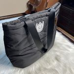 PINK - Victoria's Secret PINK Victoria’s Secret Black Puffy Tote Photo 3