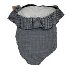 Kona Sol NEW  Navy Blue Gingham Flounce High Coverage One-Piece Swimsuit Size XL Photo 4