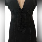 Free People NWT Something Sweet Mini black denim dress 4 Photo 4
