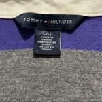 Tommy Hilfiger  purple striped polo shirt Photo 1