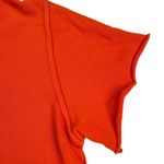 AGOLDE Premium 100% Cotton French Terry Short Sleeve Sweatshirt Orange Size S Photo 1