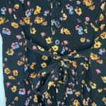 Free People Shorts Romper Sz 4 Floral Print Plunge V-Neck Photo 2