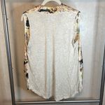 Dolan Left Coast Collection Tank Pink Black Floral Front Beige Back Faux Wrap‎ Size XL Photo 1