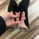 Nicole Miller  black open toed knit booties Photo 2