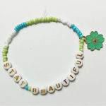 Handmade Tour Friendship Bracelet Stay Beautiful Debut with Charm Photo 0