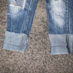 ZARA  distressed ripped cuffed straight leg jeans Photo 6