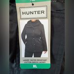 Hunter  Water Resistant Smock Jacket Rain Coat BLACK Photo 5