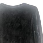 Cuddl Duds  Crew Neck Velvet Black Sweater Size Small Photo 6