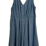 Torrid Light BLUE Chiffon Lace A-Line DRESS SIZE 12 Spring Summer Light Weight Photo 0