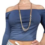 ESCADA Multi Strand Liquid Gold Long Necklace Photo 0