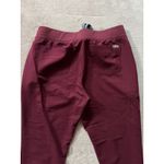 FIGS  Catarina Jogger Scrub Pants‎ Zipper Pockets Burgundy Medical Size L Photo 4
