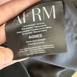 AFRM Blazer Faux Leather Agnes Size M Eggplant Black Size M Photo 2