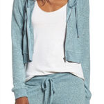 Make + Model  Zip Crop Long Sleeve Hoodie Sweater Top Blue Gaze Marl Size Medium Photo 0