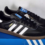 Adidas Women's size 8/Men's size 7 (UK 6.5)  Samba Black white gum Photo 4