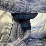 Blue Earth Linen Pin Striped Shorts Women’s Size 10 Photo 1