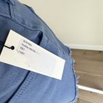 L'Agence L’AGENCE Audrey Jean Shorts Mid Rise Cut Off Blue Stretch Denim US 25 NWT Photo 9