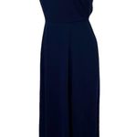 Babaton Aritzia Silky Sleeveless Maxi Midi Dress Cut Out Back Navy Blue Womens 8 Photo 4