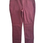 NYDJ Sheri Slim Ankle Jeans Dark Cherry Lift Tuck Stretch 6 Photo 2