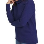 Lands' End New Women's Long Sleeve Waffle Funnel Neck Top Navy Plus 2X Blue Photo 9