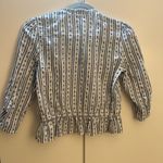 Sam Edelman Navy and White Striped Blouse Photo 2