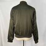 Ambiance Bomber Jacket Zip Up‎ Lot Of 2 Womens Small Satin Pink Green Photo 3