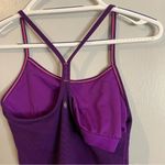 Lululemon Purple Striped Workout Tops Size 6 Photo 6