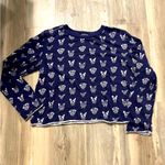 Maeve  Navy Blue Blouse with white dog lover Print Photo 0