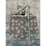 Chaser NWT! Antique Green Tropical Floral Print Ruffle Tank Top Medium Photo 3