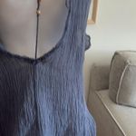 ZARA New  Blue Linen Limited Edition Dress Kaftan Kimono Tunic Size M Photo 17