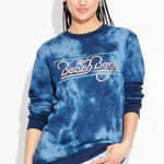 The Beach Boys women's size small graphic pullover fleece sweatshirt comfort Blue Photo 0