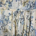 Kori America Floral Kimono Robe Maxi Dress Coverup Yellow Button Front Large Photo 10