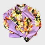 ENTRY FLORAL jacket.  Brand. Lavender size small Photo 0