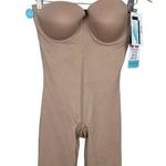 Spanx Assets By  Strapless Cupped Shaping Bodysuit‎ Large Beige Nude Slimming New Photo 0