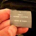 Bagatelle  NWT Black Button-Up Scalloped Leather Skirt Photo 5