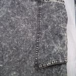 Boohoo  Gray Acid Wash Denim Dress With Distressed Hems Photo 4