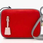 J.Crew Italian leather and suede signet crossbody bag Photo 0