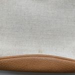 Gucci Vintage Authentic 90’s Leather Bamboo Canvas Shoulder Tan Preppy Classic Photo 3