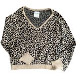 Abercrombie & Fitch Pull Over V Neck Animal Print Sweater Size Medium Photo 7