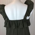 Sienna Sky Army Green Ruffle Tank Top Photo 4