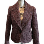 Talbots Petites Tweed Blazer Jacket Purple Size 10P NWT formal business office Photo 0