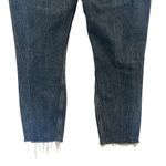 Abercrombie & Fitch Distressed Raw Hem High Rise Mom Jeans Blue Womens Size 29 Photo 8