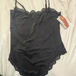 Essentials by René Rofé Lace Bodysuit Black Size XL Photo 0