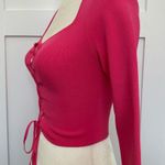 Alice + Olivia  Hilaria Lace Up Top Photo 4