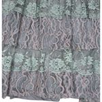 Daytrip Vintage Y2K Dress L Buckle Fairy Festival Crochet Lace Overlay Tiered Photo 4