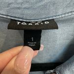 Torrid  Sky Blue Mini Chambray Tiered Shirt Dress Plus Size 1X Western Chic Photo 8