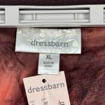 Dress Barn  Blouse XL Tiered Ruffle Tie Dye Swirl Tank Top Brown Orange Rust Flowy Photo 6