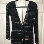 Missguided NWT  Black Jersey Crochet Wide Leg Jumpsuit Swim Cover Up Size US8 Photo 1